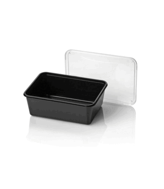 Microwave bins, black, 1000cc , Re-usable