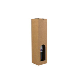 Flesdoos, bruin kraft (1)
