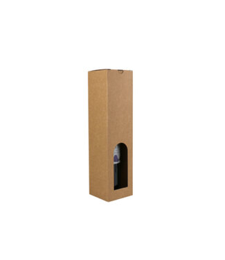 Flesdoos, bruin kraft (1)