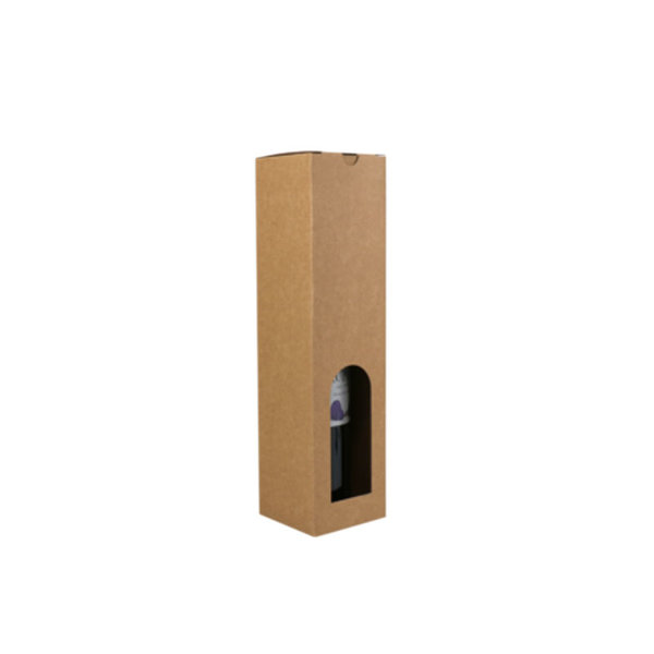 Bottle box, brown kraft, 1 bottle "Basic Line"