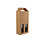 Bottlebox, brown kraft, 2 bottles "Basic Line" , with handle