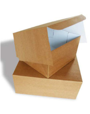  Cake box, 30x30x10 cm, Duplex, ecological-kraft, Leftover