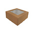 Cakebox, brown kraft, 21x21x9 cm