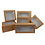 Gebaksdozen met Venster - Bruin Kraft - Duplex Model - 19x12,5x5 cm - 60 of 240 stuks