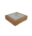 Cakebox, brown kraft, 19x19x5 cm