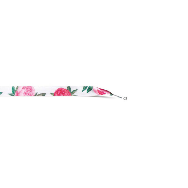 Zomerse veters in 3 designs:  Roos, Tulp, Pioenroos