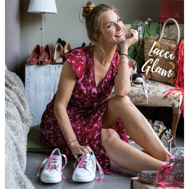 Zomerse veters in 3 designs:  Roos, Tulp, Pioenroos