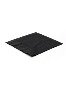  Napkin, black, 33x33cm