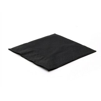 Napkin, black, 33x33cm