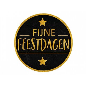 Labels Ø 50 mm "Fijne Feestdagen"