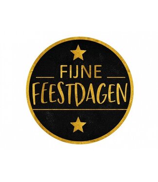 Etiketten Ø 50 mm "Fijne Feestdagen"