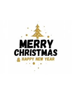  Labels Ø 50 mm "Merry Christmas"