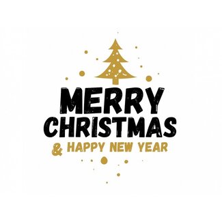 Labels Ø 50 mm "Merry Christmas"