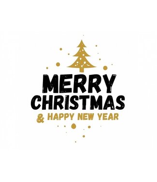 Labels Ø 50 mm "Merry Christmas"