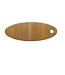 Houten label, ovaal met gaatje