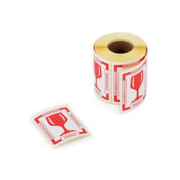 Printed labels Fragile