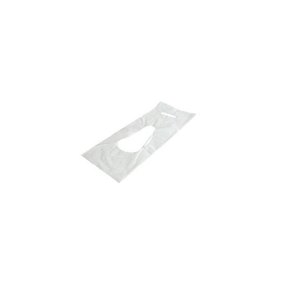 HDPE box carrier for pizza and cake boxes, white, 30 my, 22x110 cm