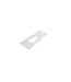 HDPE dozendrager voor pizza en gebaksdozen, wit, 30 my, 22x110 cm