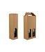 Flesdozen, bruin kraft, 1 fles "Basic Line"