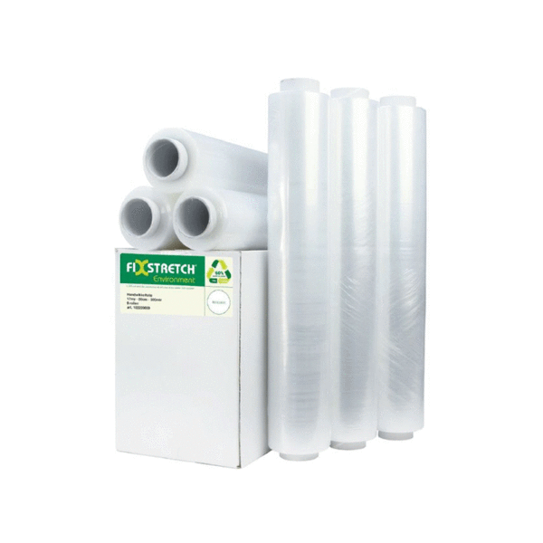 ECO Hand wrapping foil, 50 cm wide, 20my, transparant