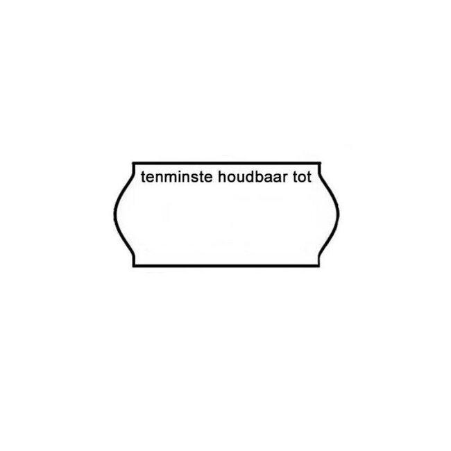 prijsetiket 26 x 16 mm wit permanent THT/prod.datum