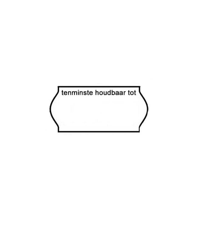 price label 26 x 16 mm, THT / prod.datum, white