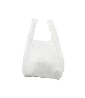 Shirt bag. 50 + 30x85cm. LDPE. 20 my. White. 400pieces