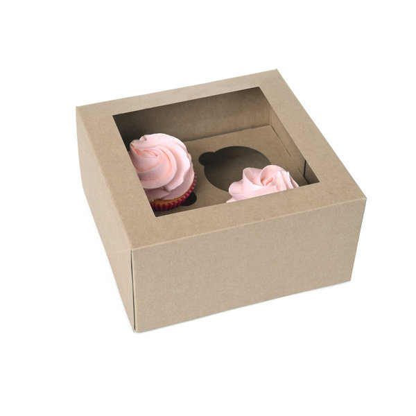 Bworn kraft cupcake boxes, 4 cupcakes