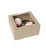 Cupcake boxes, 4 cupcakes, brown kraft