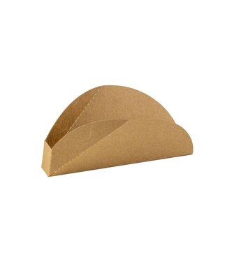 FSC® kraft/PLA taco tray 170x20x70mm