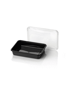  Microwave bins, black, 750cc , Re-usable