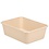 Microwave containers, rectangular, PP, Beige graniet(injection molded) 1000cc, Re-usable