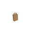 Papieren draagtassen , 18+8x22 bruin met plat handvat