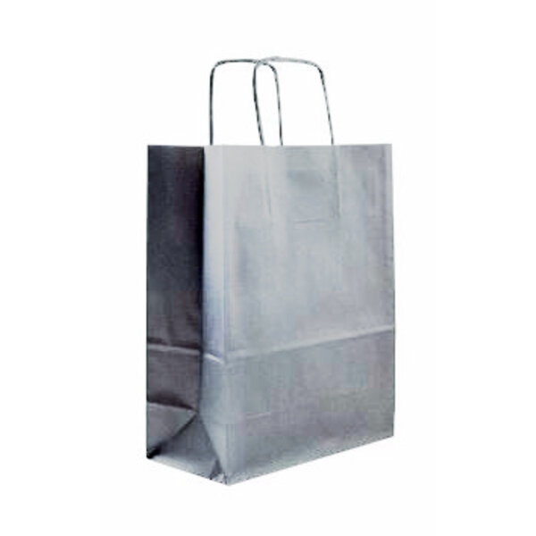 Carrying bags, 22 + 10x31 cm, silver