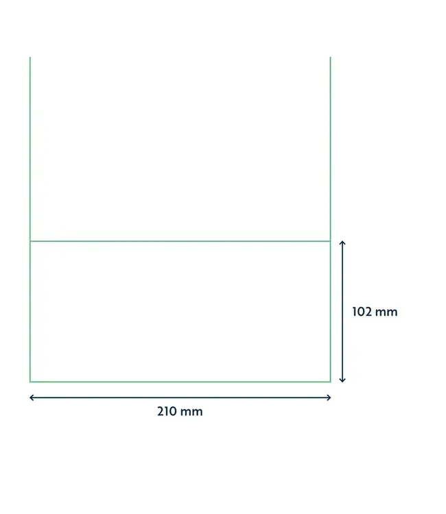 Westland Verpakkingen Self-adhesive printer labels on A4, 210 x 102 mm DHL, (1)