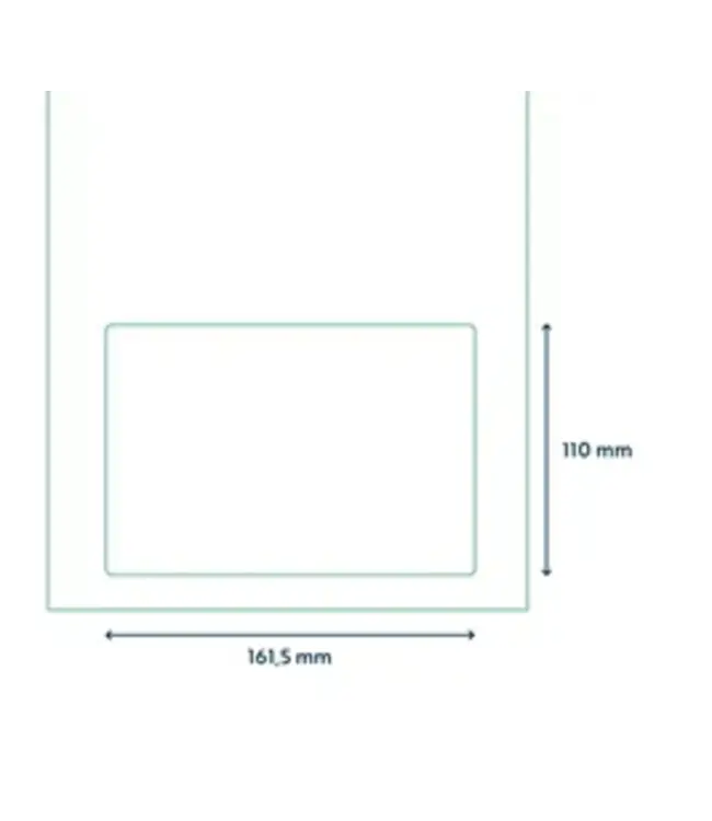 Westland Verpakkingen Self-adhesive printer labels on A4, 161,5 x 110 mm DPD, (1)