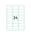 Westland Verpakkingen Self-adhesive printer labels on A4,  63,5×33,9 mm, (24)