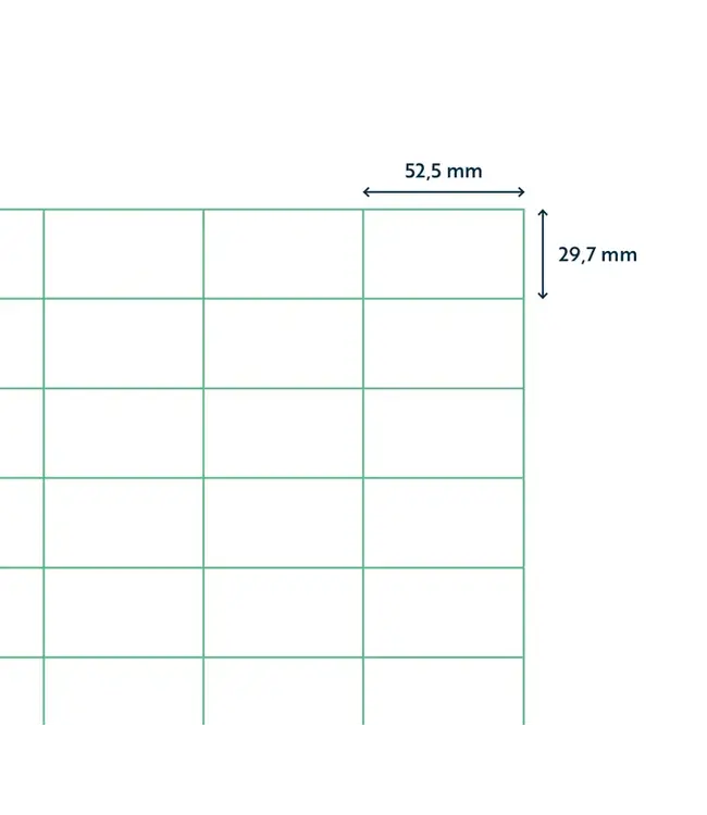 Westland Verpakkingen Self-adhesive printer labels on A4,  52,5x29,7 mm, (40)
