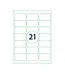 Westland Verpakkingen Zelfklevende printeretiketten op A4, 70 x 42,4 mm, (21)