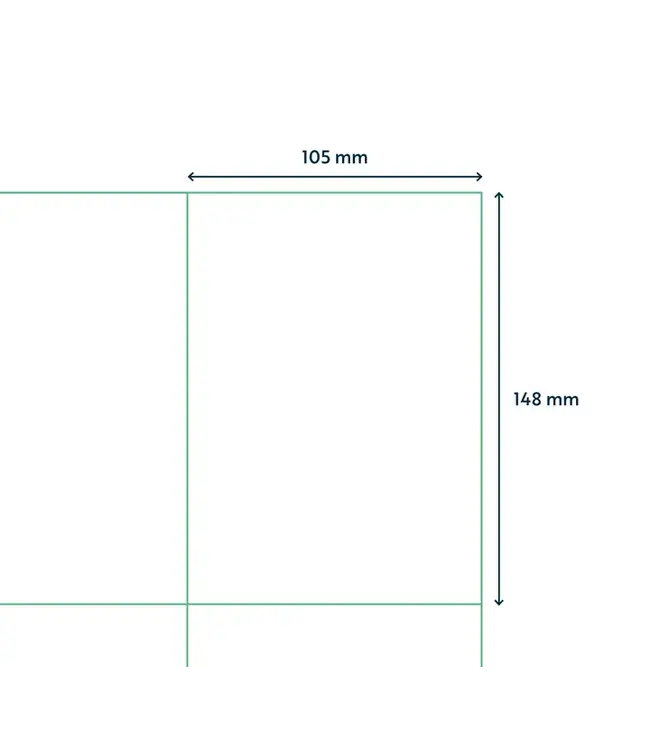 Westland Verpakkingen Zelfklevende printeretiketten op A4, 105 x 148 mm, (4)