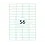 Westland Verpakkingen Zelfklevende printeretiketten op A4, 52,5 x 21,2 mm, (56)