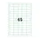Westland Verpakkingen Zelfklevende Transparante printeretiketten op A4,  38 x 21,2 mm, (65)