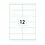 Westland Verpakkingen Zelfklevende Transparante printeretiketten op A4,  105 x 48 mm, (12)