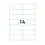 Westland Verpakkingen Zelfklevende Transparante printeretiketten op A4,  105 x 42,4 mm , (14)