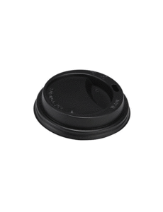  CPLA lid for coffee cup 12oz , black