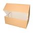 Cakebox, brown kraft, 21x14x9 cm , with window
