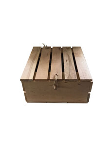  Houten kistje met deksel