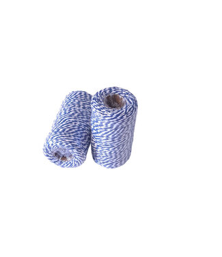 Blauw/wit touw