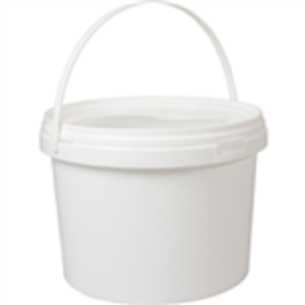 PP Cup, Ø 165, with lid and tamper-evident seal, 5000 ml, WHITE