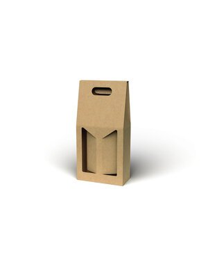  Flesdoos, bruin kraft (2)